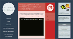 Desktop Screenshot of ag-tierethik.de